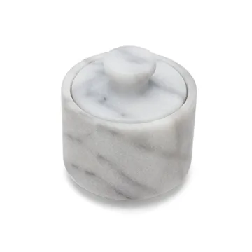 Fox Run Marble Salt Cellar, White 3" x 3"