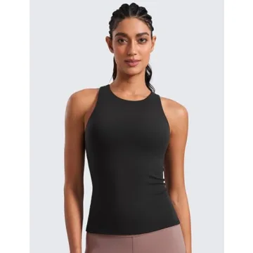 CRZ YOGA Butterluxe Racerback Tank with Built-in Bra