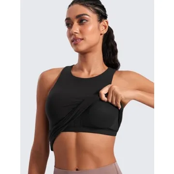 CRZ YOGA Butterluxe Racerback Tank with Built-in Bra