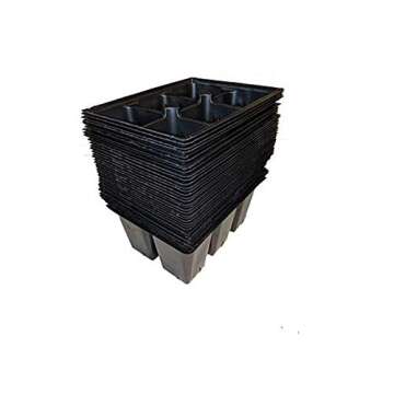 AAAmercantile Seed Starter Trays 300 DEEP Extra Large Cells Total (50 Trays of 6 Cells Each)