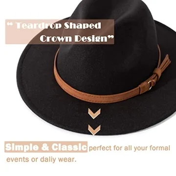 Lisianthus Wide Brim Fedora Hat for Everyone