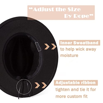 Lisianthus Wide Brim Fedora Hat for Everyone