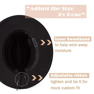 Lisianthus Wide Brim Fedora Hat for Everyone