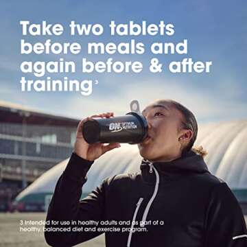 Optimum Nutrition Instantized BCAA Capsules, Keto Friendly Branched Chain Essential Amino Acids, 1000mg, 60 Count