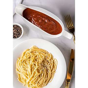 Nucookery 17 Oz Elegant Gravy Boat for All Occasions