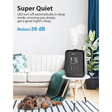 Elechomes HTJ-2119 Ultrasonic Humidifier for Large Rooms