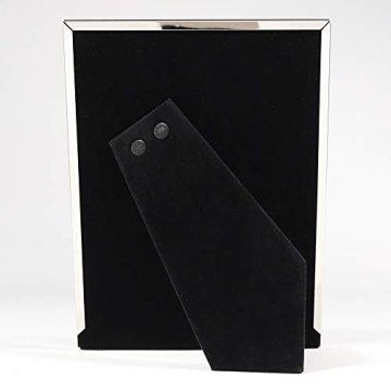 Lawrence Silver Metal 5x7 Navy Enamel Picture Frame