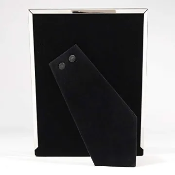 Lawrence Silver Metal 5x7 Navy Enamel Picture Frame