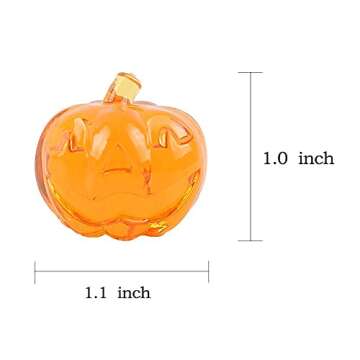 Mini Acrylic Pumpkin Ornaments for Fall Decorations Party Table Scatter Halloween and Thanksgiving D...