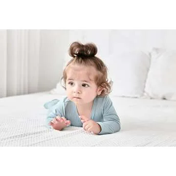 RRP Unisex Baby Footies Pajamas,Rayon Derived From Bamboo,Buttery Soft Sleep 'N Play PJs,2-Way Zipper Closure,0-18 Months (Sage/BlueGrey/Blush, 9-12 Months)