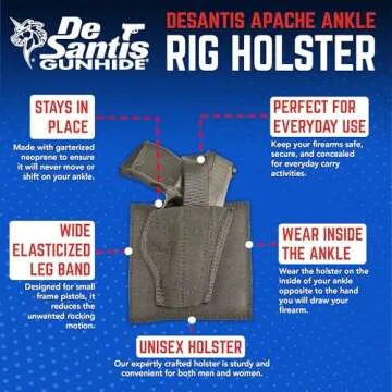Shop DeSantis Apache Ankle Holster - Comfort & Safety for Concealed Carry