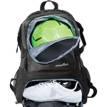 Athletico National Soccer Bag - Versatile Backpack for Soccer, Basketball & Football with Cleat & Ba...