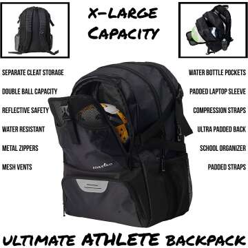 Athletico National Soccer Backpack with Cleat Holder