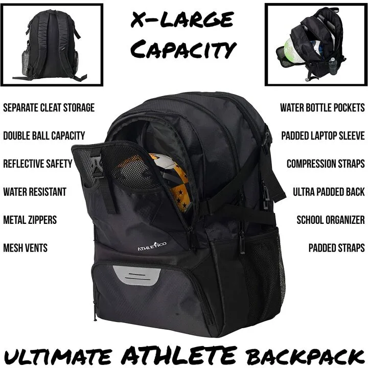 Athletico National Soccer Backpack with Cleat Holder