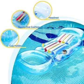 FindUWill Inflatable Pool Float - Comfort & Durability