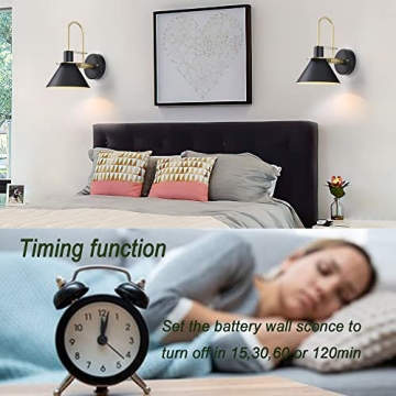 Civaza Remote Control Dimmable Wall Sconces Set of 2