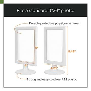 ALBEN Double Sided 4x6 Picture Frames for Any Occasion