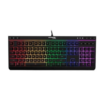 HyperX Alloy Core RGB – Membrane Gaming Keyboard, Comfortable Quiet Silent Keys with RGB LED Light...