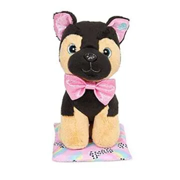 Glitter Girls – Jax – Posable 6-inch Dog Plush German Shepherd Stuffed Animal – Poseable Legs – 14-inch Doll Accessories for Kids Ages 3 and Up – Children’s Toys