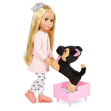 Glitter Girls – Jax – Posable 6-inch Dog Plush German Shepherd Stuffed Animal – Poseable Legs – 14-inch Doll Accessories for Kids Ages 3 and Up – Children’s Toys