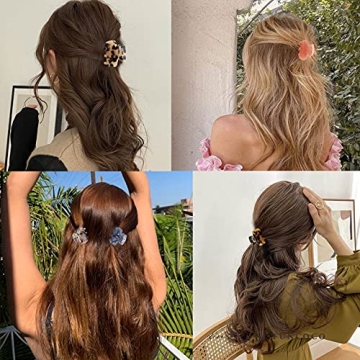 Stylish 6 PCS Small Hair Claw Clips for Women and Girls