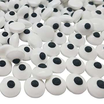 1 Bottle Candy Eyeballs Eyes Cake Cupcake Toppers Cookie Decorations Edible Dessert Sprinkles for Halloween Christmas Cake Cupcakes Decoration