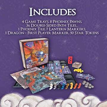 Tsuro Phoenix Rising - Family Board Game for 2-8 Players