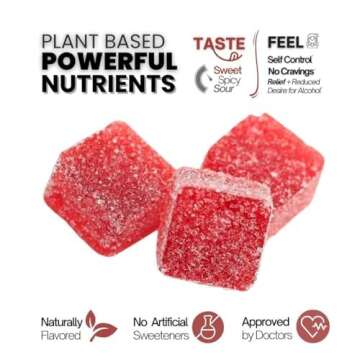 Natural Gummy Aid to Stop Drinking Alcohol Cravings