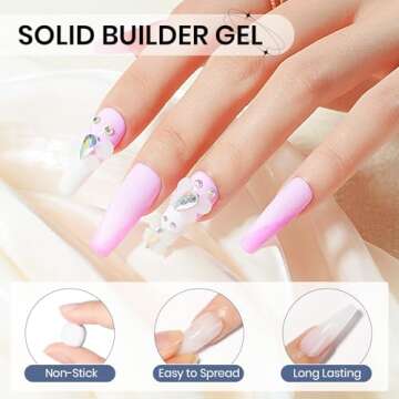 Supwee 3D Nail Gel Non-Stick for Stunning Nail Art