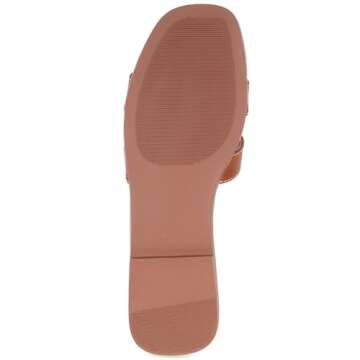 ZASEPY Flat Sandals for Women Comfortable Womens Sandals Dressy Summer Sandals Open Toe Leather Slide Sandals Casual for Vacation, Travel, Beach, Brown