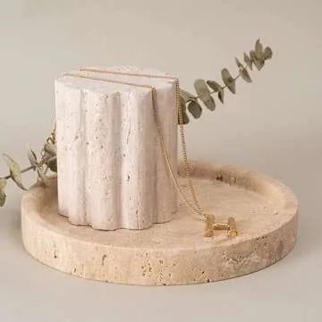 Stylish Real Travertine Tray for Home Decor & Gifts