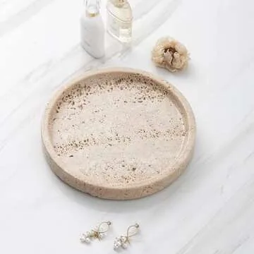 Stylish Real Travertine Tray for Home Decor & Gifts