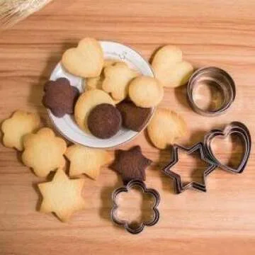 Mini Metal Cookie Cutters Set - 24 Pcs Clay Cutters/Mini Fruit Vegetable Cutters/Star Heart Round Flower Square Mini Cutters - Cookie Cutters for Kids Lunch/Mini Geometric Shapes Cookie Cutters