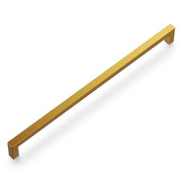 Hickory Hardware 1 Pack Solid Core Kitchen Cabinet Pulls - Luxury Handles for Doors & Drawers