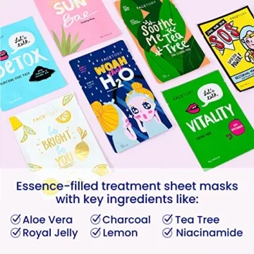 FACETORY K Beauty Face Mask Collection for All Skin Types