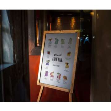 Sylvana Workshop,Cocktail Mixology Wall Art Print for Bar, UNFRAMED(12"x16" Wall Decor), Office Apartment Wall Decor Home Bar Accessories, Bar Cart Decor Cocktail Poster