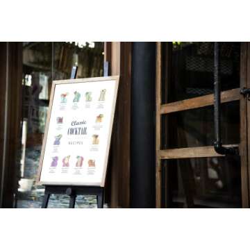 Sylvana Workshop,Cocktail Mixology Wall Art Print for Bar, UNFRAMED(12"x16" Wall Decor), Office Apartment Wall Decor Home Bar Accessories, Bar Cart Decor Cocktail Poster