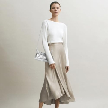 PS PETITE SIMONE Vegan Leather Woven Shoulder Bag