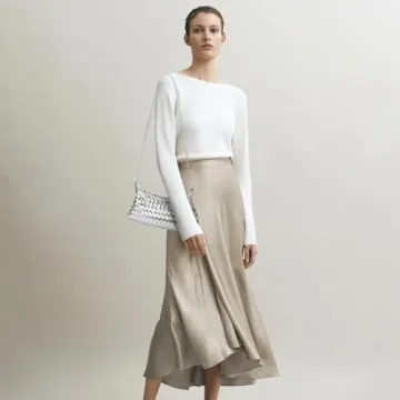 PS PETITE SIMONE Vegan Leather Woven Shoulder Bag