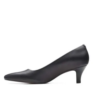 Clarks Linvale Jerica Pump - Black Leather Elegance