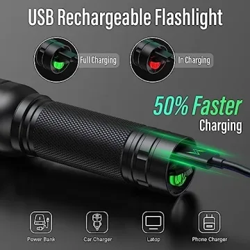 RECHOO G1000 Super Bright Rechargeable Flashlight