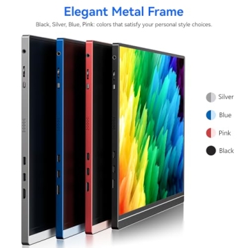 Veout 16" Portable IPS Monitor - USB-C, Freesync, 4 Colors