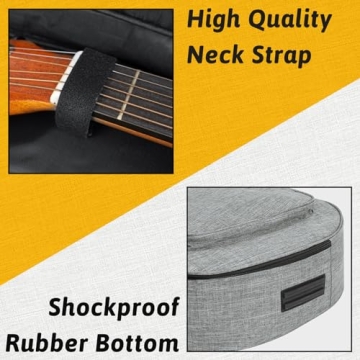 LETSROCK Guitar Case for 40-41 Inch Acoustic Guitars