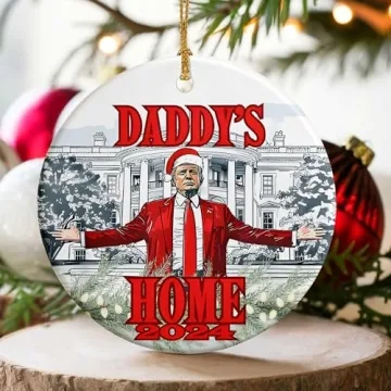 Funny Trump Christmas Ornament for 2024 Election