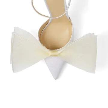 Stylish Women Stiletto Heels with Asymmetric Bows