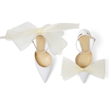 Stylish Women Stiletto Heels with Asymmetric Bows