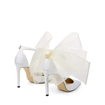 Stylish Women Stiletto Heels with Asymmetric Bows