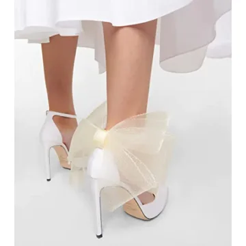 Stylish Women Stiletto Heels with Asymmetric Bows