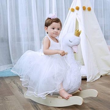 Wooden Rocking Horse for Children Aged 1-3 Years