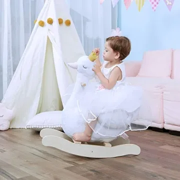 Wooden Rocking Horse for Children Aged 1-3 Years